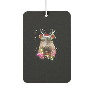 Christmas Lights Hippo Fiona Hippopotamus Lover Air Freshener
