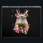 Christmas Lights Hippo Fiona Hippopotamus Lover Calendar<br><div class="desc">Christmas Lights Hippo Fiona Hippopotamus Lover ! Offering gifts sooner or later does not matter,  it matters that you sincerely gave gifts !!</div>