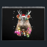 Christmas Lights Hippo Fiona Hippopotamus Lover Calendar<br><div class="desc">Christmas Lights Hippo Fiona Hippopotamus Lover ! Offering gifts sooner or later does not matter,  it matters that you sincerely gave gifts !!</div>