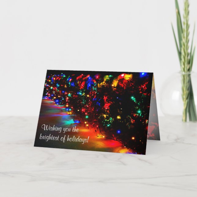 Christmas Lights Holiday Card (Front)