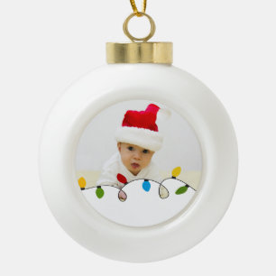 Christmas Lights, Holiday Lights Photo Ornaments