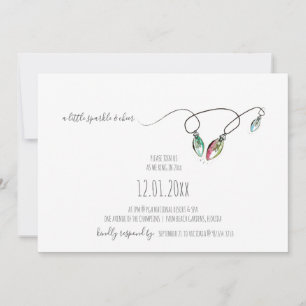 Christmas Lights Holiday Party Invitation