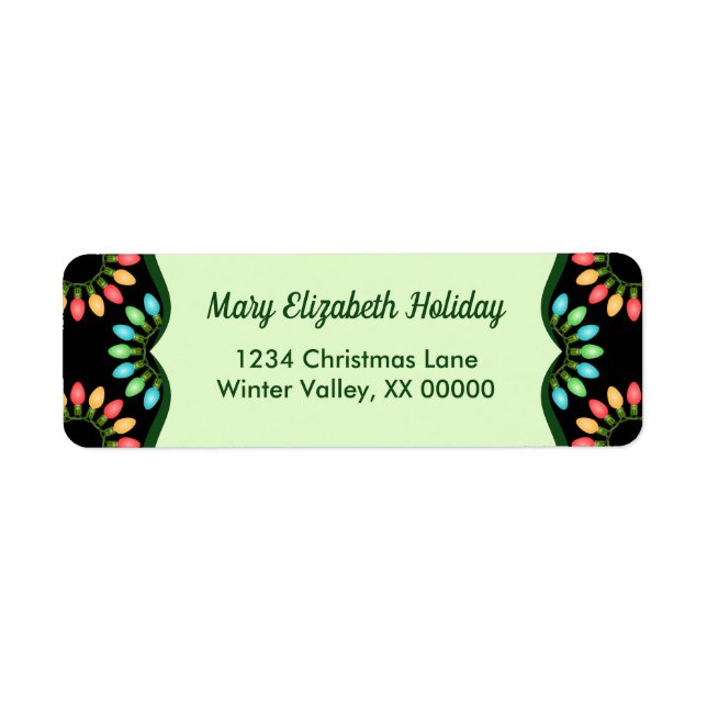 Christmas Lights in Colourful Circles Pattern (Front)