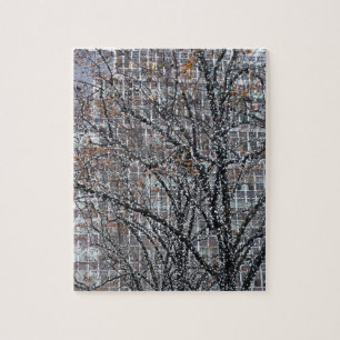 Christmas Lights in Midtown East New York City NYC Jigsaw Puzzle