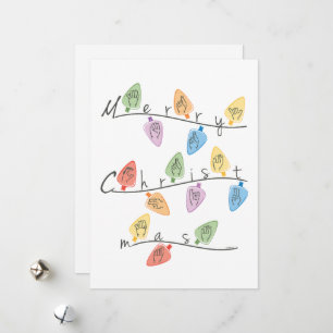 Christmas Lights in Sign Language Holiday Card