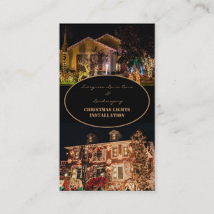 Christmas Lights Installation 2 PhotoBusiness Card