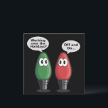 Christmas Lights Joke Light Bulb Working Off On   Holiday Card<br><div class="desc">Christmas Lights Joke Light Bulb Working Off On</div>