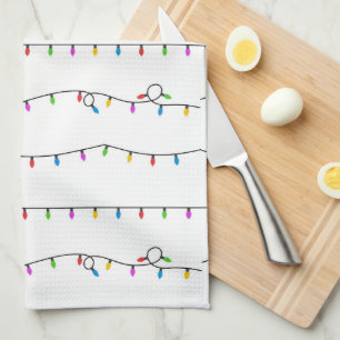 Christmas Lights Kitchen Towel
