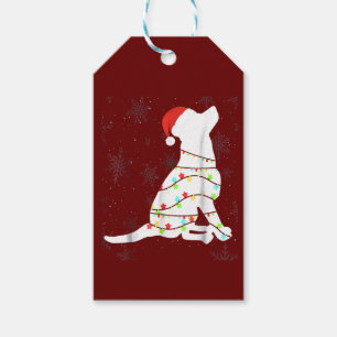 Christmas Lights Labrador Retriever Dog Gift Tags