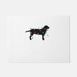 Christmas Lights Labrador Retriever Dog Shirt Doormat