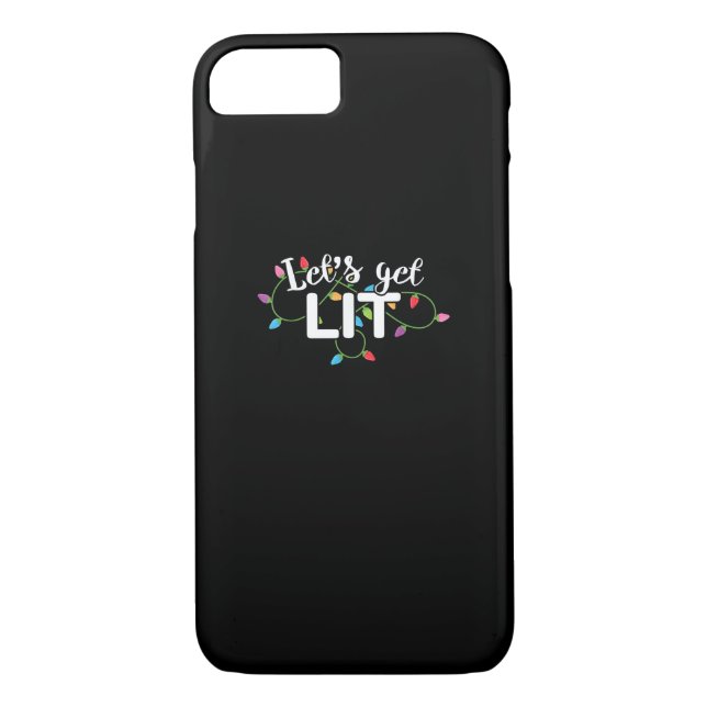 Christmas Lights - Let's Get Lit  Case-Mate iPhone Case (Back)
