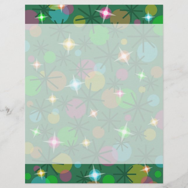 Christmas Lights letterhead header footer (Front)