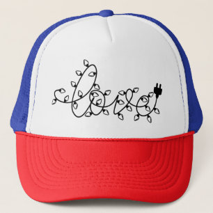 Christmas Lights Love Text-45871 Trucker Hat