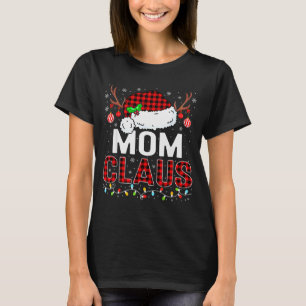 Christmas Lights Mom Claus Family Matching Xmas Pa T-Shirt