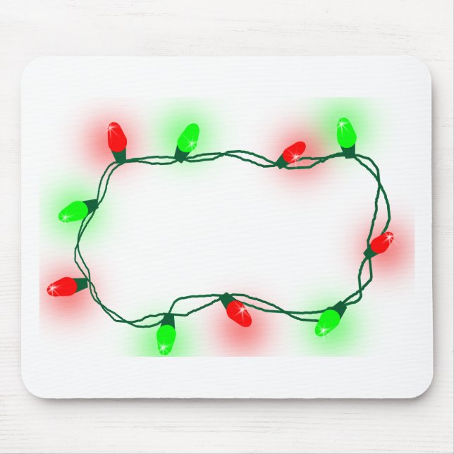 Christmas Lights Mouse Pad (Front)