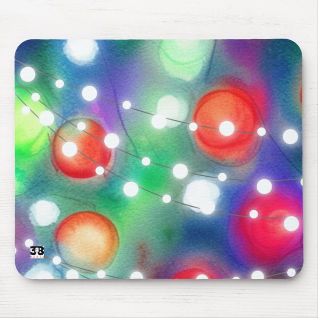 Christmas Lights Mouse Pad (Front)