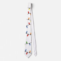 Christmas Lights Neck Tie for Men