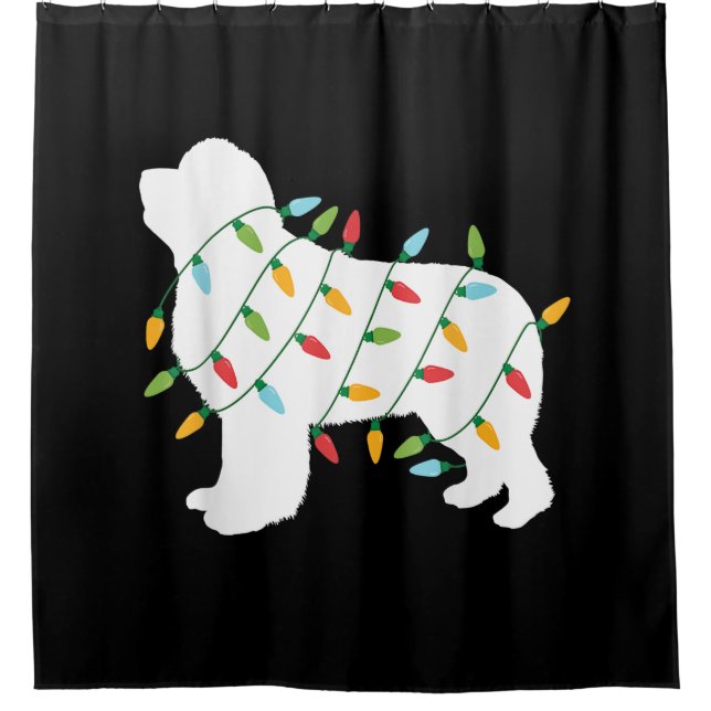 Christmas Lights Newfoundland Dog Lovers (Front)