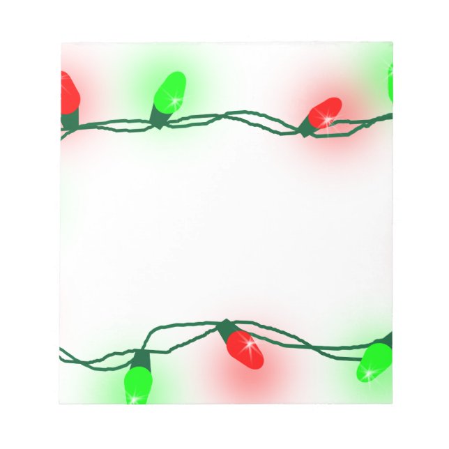 Christmas Lights Notepad (Front)