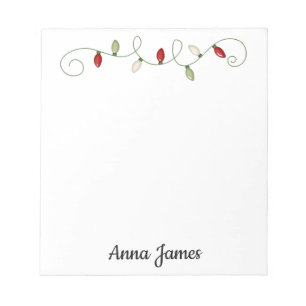 Christmas Lights   Notepad