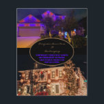 Christmas Lights or Permanent Outdoor LED  Flyer<br><div class="desc">Christmas Lights two Photos Installation Flyer.  Holiday or permanent outdoor LED colour changeable installation.</div>