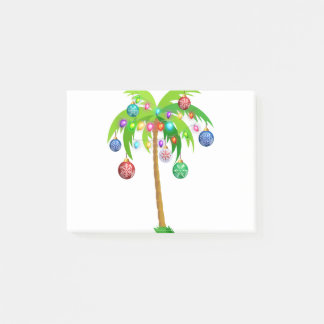 Christmas lights palm tree hawaii beach tropical x post-it notes