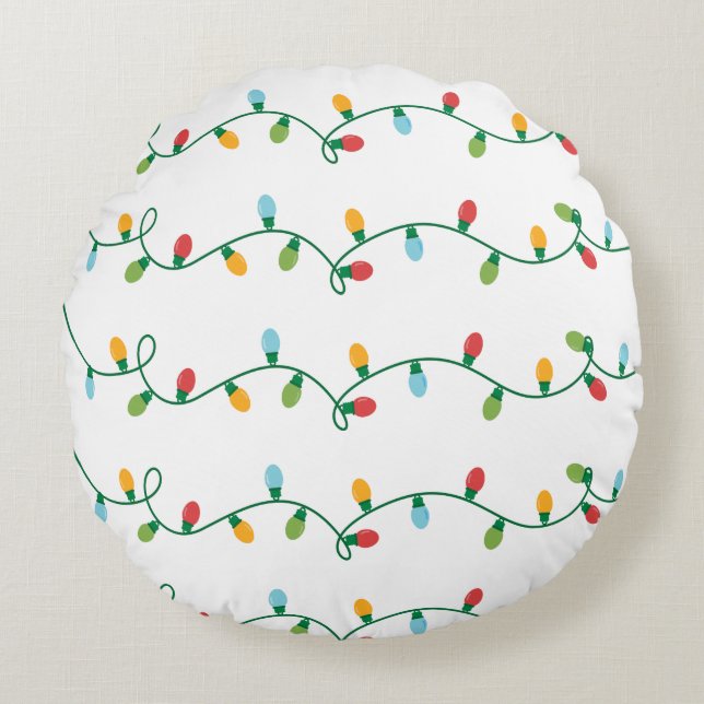Christmas Lights Pillow #HolidayZ (Front)