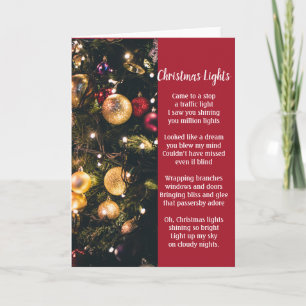 Christmas Lights - Poem Card