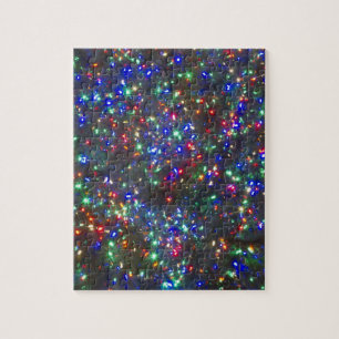 Christmas lights, Portland, Oregon Jigsaw Puzzle