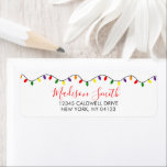 Christmas Lights Return Address Label<br><div class="desc">Christmas Lights Return Address Label - visit our shop for more designs!</div>