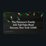 Christmas Lights Return Address Label #1<br><div class="desc">A festive string of Christmas lights featured as a return address label. Designed by Freepik. The labels are easy to customize with your wording, font and font colour.Not exactly what you're looking for? All our products can be custom designed to meet your needs at no extra charge.Simply contact us at...</div>