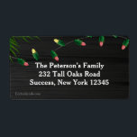 Christmas Lights Return Address Label #1<br><div class="desc">A festive string of Christmas lights featured as a return address label. Designed by Freepik. The labels are easy to customize with your wording, font and font colour.Not exactly what you're looking for? All our products can be custom designed to meet your needs at no extra charge.Simply contact us at...</div>