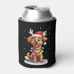 Christmas Lights Soft Coated Wheaten Terrier Dog T Can Cooler