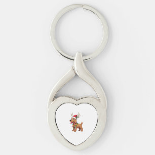 Christmas Lights Soft Coated Wheaten Terrier Dog T Keychain