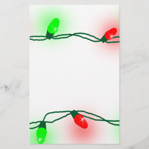 Christmas Lights Stationery