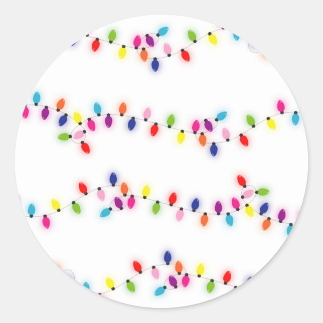 Christmas Lights Sticker (Front)