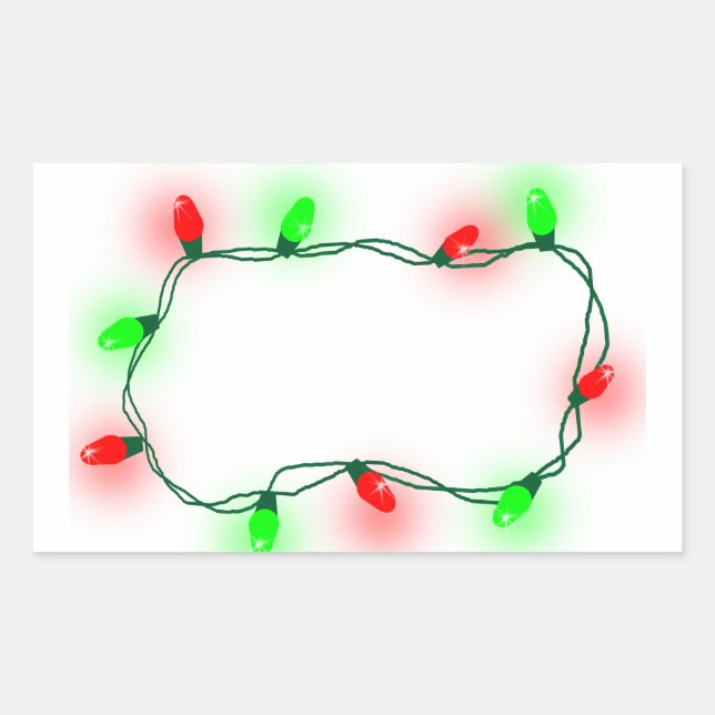Christmas Lights Sticker (Front)
