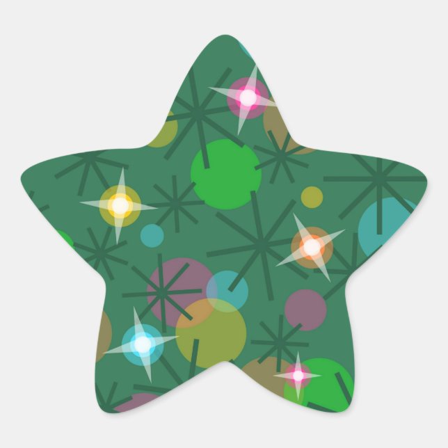 Christmas Lights sticker star (Front)