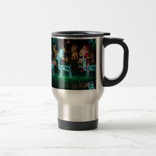christmas lights travel mug (Right)