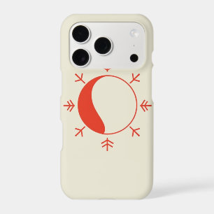 Christmas Line Art Phone Case - Red & Green