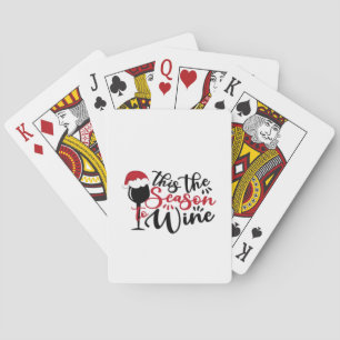 Christmas Lines Abstract Merchandise Playing Cards