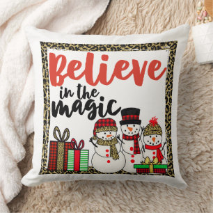 Christmas living room  throw pillow
