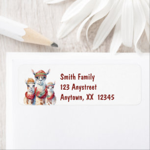 Christmas Llama Adresse familiale
