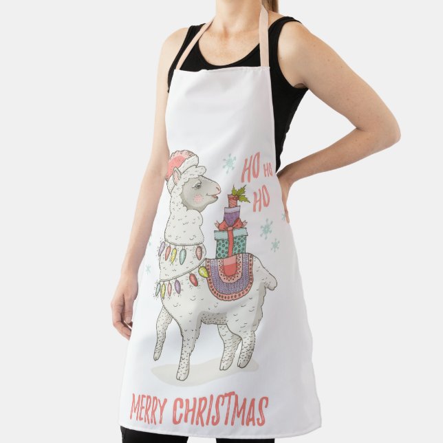 Christmas Llama Apron (Insitu)