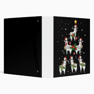 Christmas Llama Binder