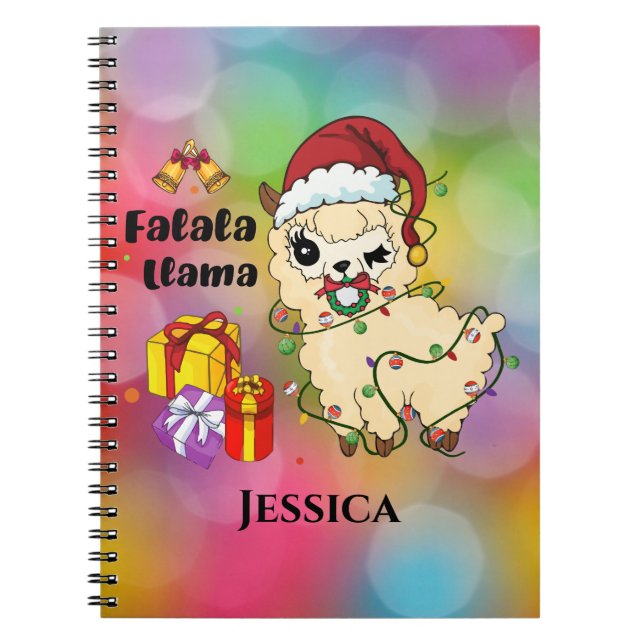 Christmas Llama Notebook (Front)