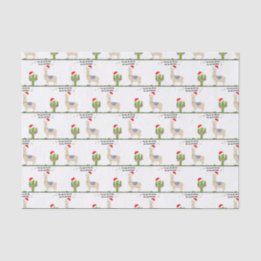Christmas Llama Tissue Paper