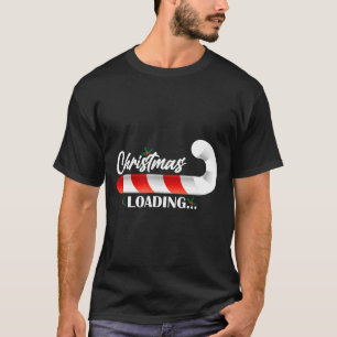 Christmas Loading Fir Tree Candy Cane  T-Shirt