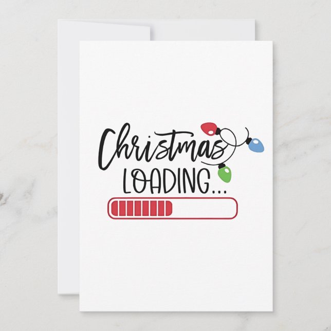 Christmas Loading Xmas Lights  Announcement (Front)