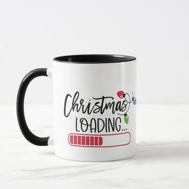 Christmas Loading Xmas Lights  Mug (Left)